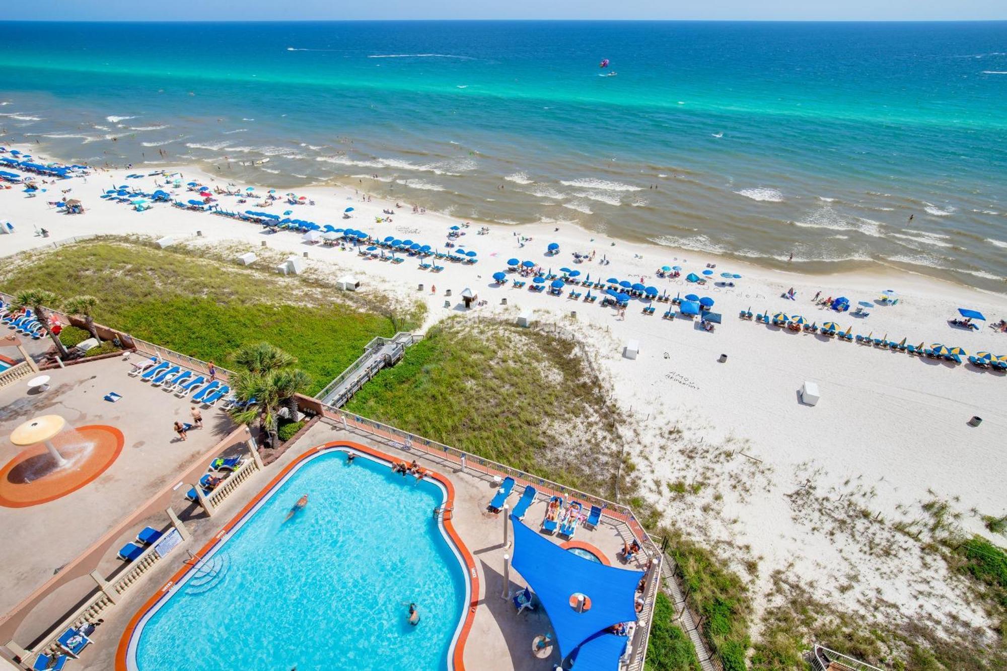 Gulf Front Master Br In Sunrise Beach With Amazing Views! Sleeps 7! Panama City Beach Exterior photo